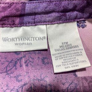 WORTHINGTON WOMAN 2pc Skirt & Blouse Set